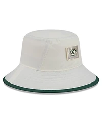 New Era Men's Cream Green Bay Packers 2026 Nfl Training Camp Sport Bucket Hat