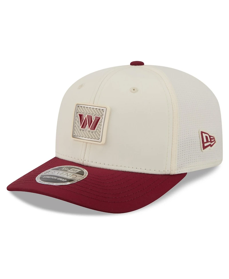 New Era Men's Cream/Burgundy Washington Commanders 2026 Nfl Training Camp 9SEVENTY Adjustable Hat
