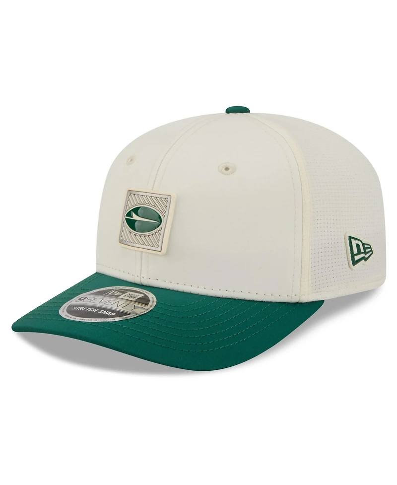 New Era Men's Cream/Green New York Jets 2026 Nfl Training Camp 9SEVENTY Adjustable Hat