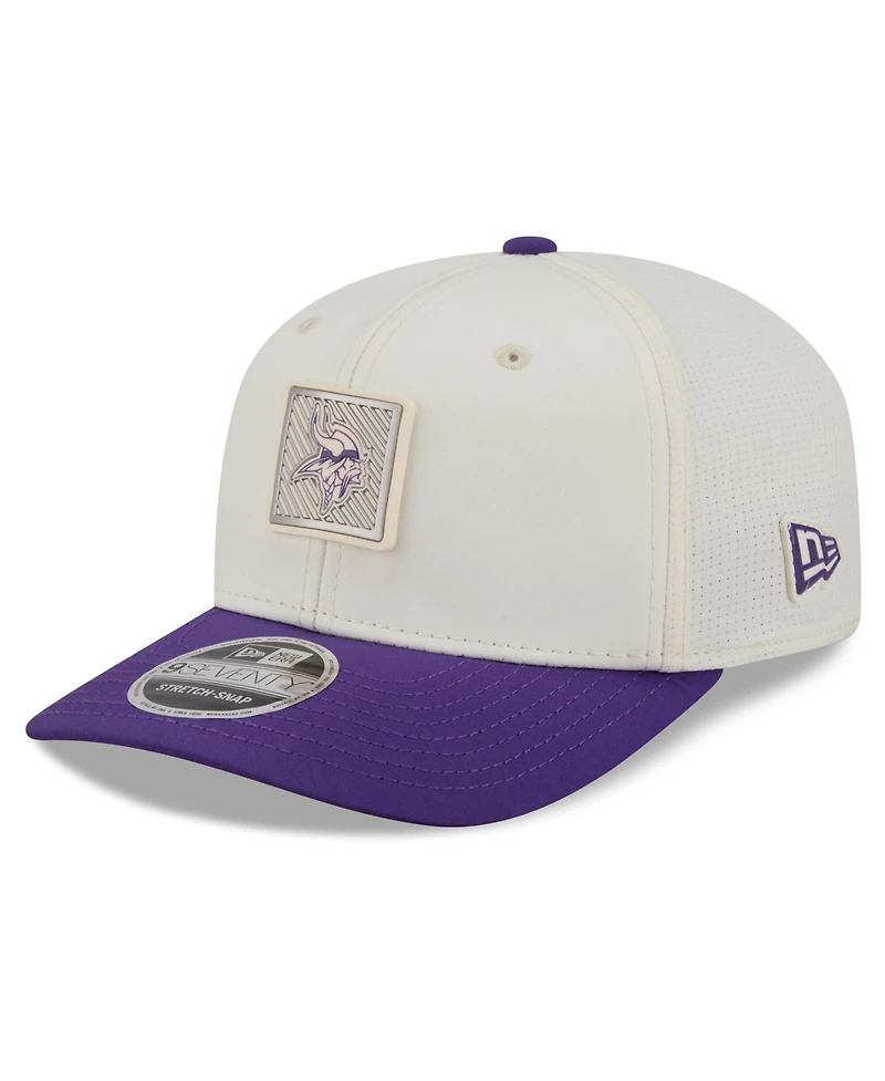 New Era Men's Cream/Purple Minnesota Vikings 2026 Nfl Training Camp 9SEVENTY Adjustable Hat