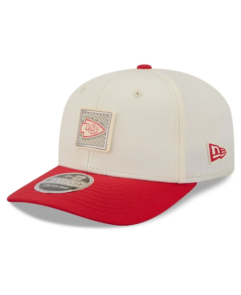 New Era Men's Cream/Red Kansas City Chiefs 2026 Nfl Training Camp 9SEVENTY Adjustable Hat