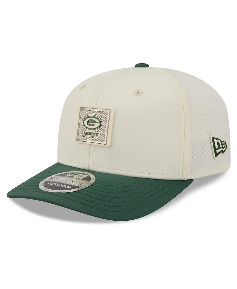 New Era Men's Cream/Green Bay Packers 2026 Nfl Training Camp 9SEVENTY Adjustable Hat