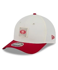 New Era Men's Cream/Scarlet San Francisco 49ers 2026 Nfl Training Camp 9FORTY Adjustable Hat