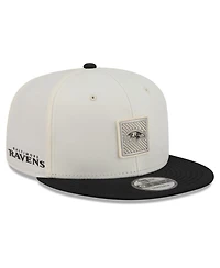New Era Men's Cream/Black Baltimore Ravens 2026 Nfl Training Camp 9FIFTY Snapback Hat