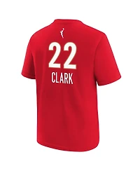 Nike Big Boys and Girls Caitlin Clark Red Indiana Fever Rebel Edition Name & Number T-Shirt