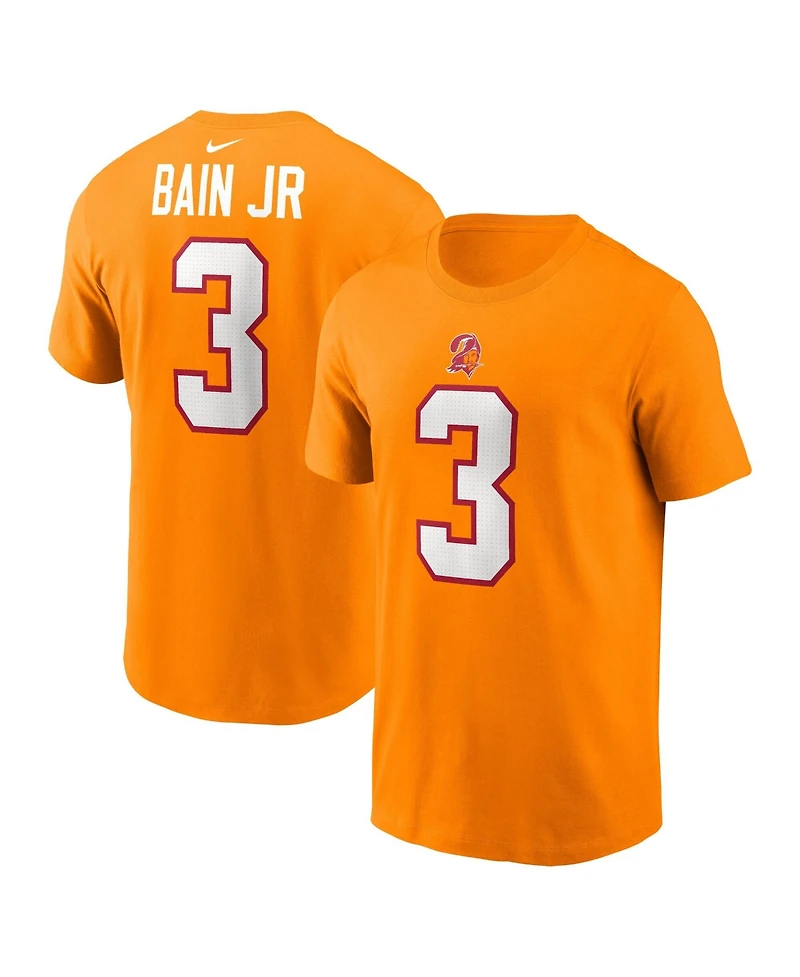 Nike Men's Rueben Bain Jr. Creamsicle Tampa Bay Buccaneers 2026 Nfl Draft Name & Number T-Shirt