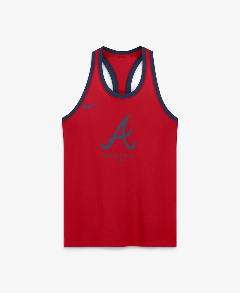 Nike Women's Red Atlanta Braves Tri-Blend Dri-fit Racerback Tank Top