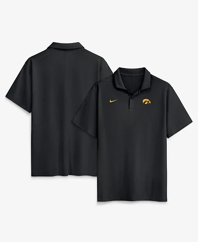 Nike Men's Black Iowa Hawkeyes Primetime Victory Plus Dri-fit Polo Shirt