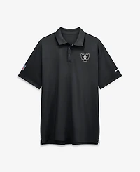 Nike Men's Black Las Vegas Raiders Sideline Tour Dri-fit Polo Shirt