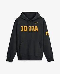 Nike Men's Black Iowa Hawkeyes 2026 Sideline Club Fleece Hoodie