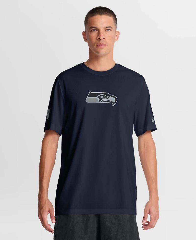 Nike Men's College Navy Seattle Seahawks Sideline Lead The Charge Legend Dri-fit T-Shirt