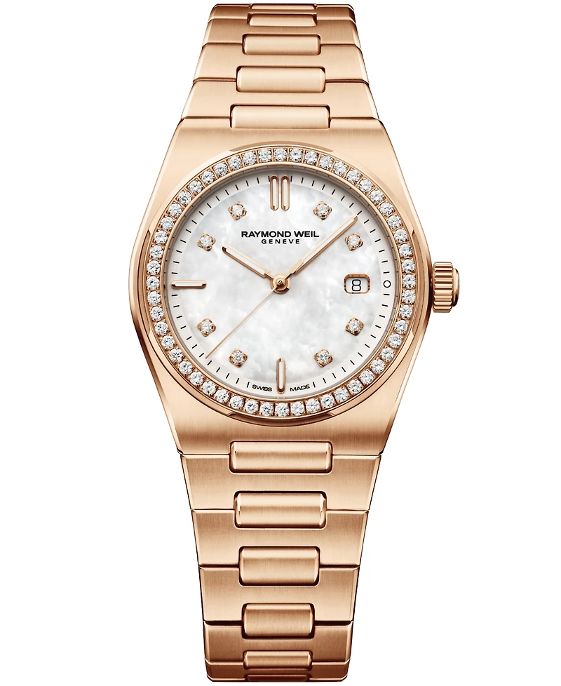 Raymond Weil Women's Rose Gold-Tone Stainless Steel Watch 30mm
