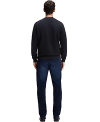 Boss by Hugo Men's Diagonal-Structured Cotton Regular-Fit Sweater