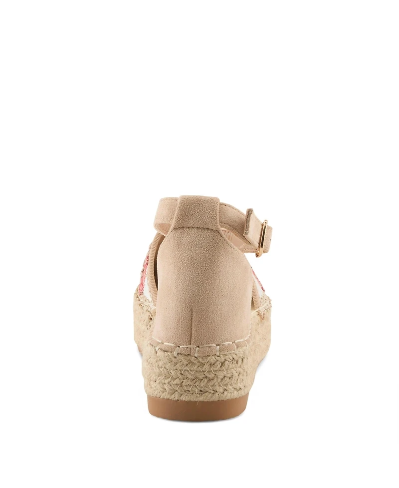 Azura Women's Endlessluv Espadrille Flatform with Cork Sole