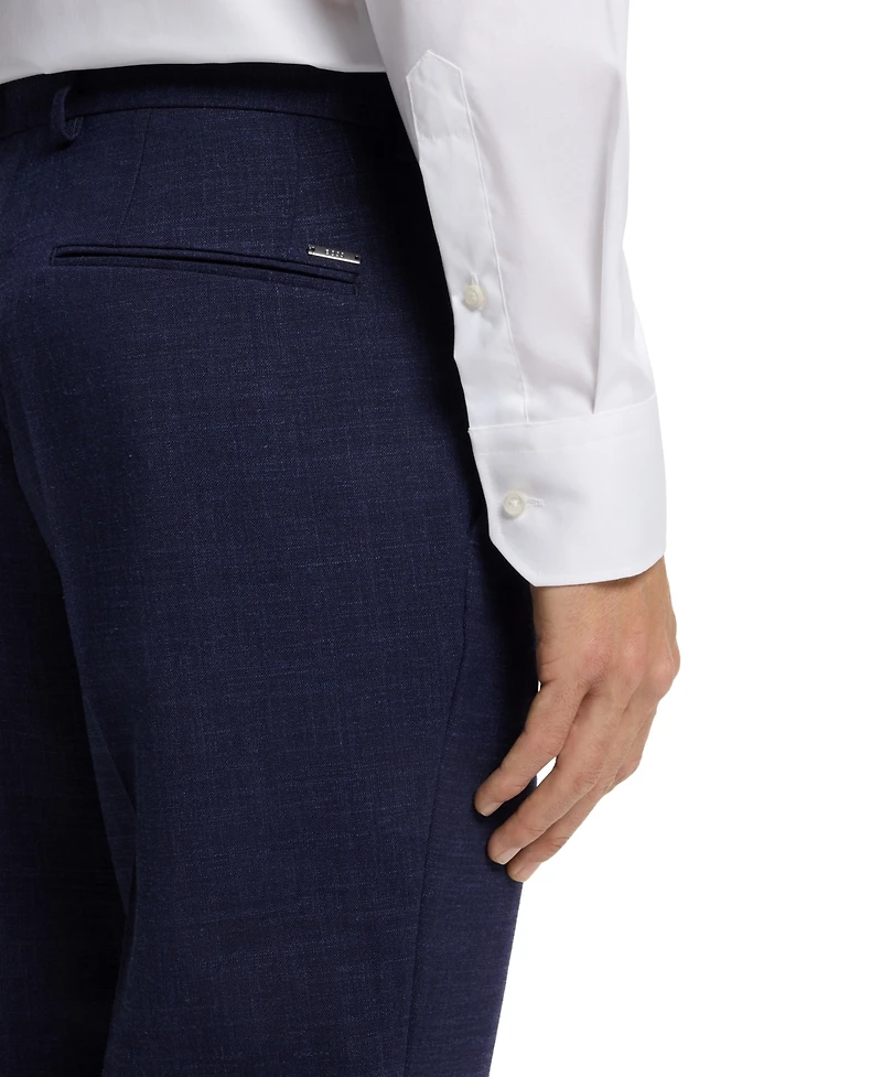 Boss by Hugo Men's Melange Stretch Slim-Fit Pants