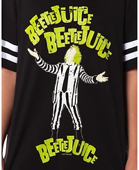Intimo Women's Beetlejuice Halloween Movie Nightgown Pajama Shirt Dress For Adults