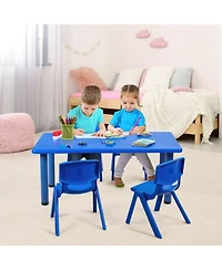 Gouun Kids Rectangular Activity Table for Play and Learning
