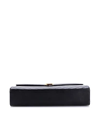 Pre-Owned Saint Laurent Large Classic Monogram Envelope Satchel Matelasse Chevron Leather
