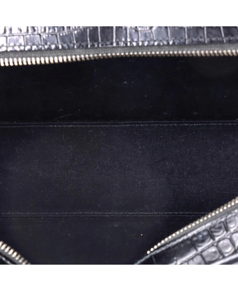 Pre-Owned Saint Laurent Medium Uptown Tote Embossed Leather