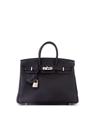 Pre-Owned HERMES Birkin 25 Handbag Togo with Palladium Hardware