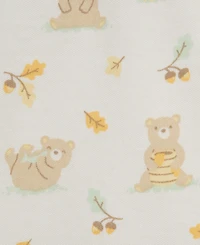 Little Me Baby Boys' Honey Bear Top and Footed Pants Hat, 3-Piece Set