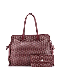 Pre-Owned Goyard Pm Hardy Pet Carrier Coated Canvas