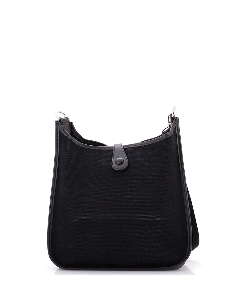 Pre-Owned HERMES Pm Evelyne Bag Gen I Toile and Leather