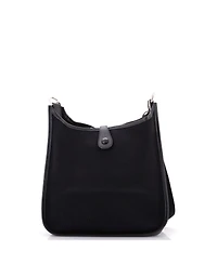 Pre-Owned HERMES Pm Evelyne Bag Gen I Toile and Leather
