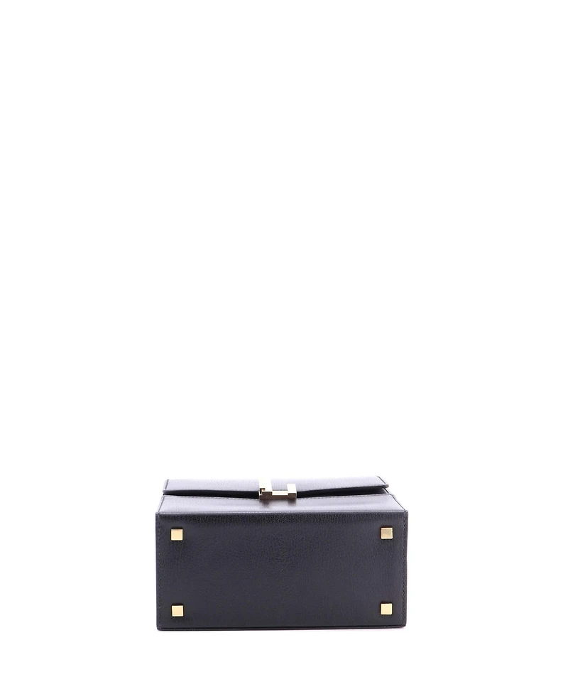 Pre-Owned HERMES Cinhetic Top Handle Bag Chevre Chamkila
