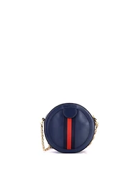 Pre-Owned Gucci Mini Ophidia Round Shoulder Bag Leather