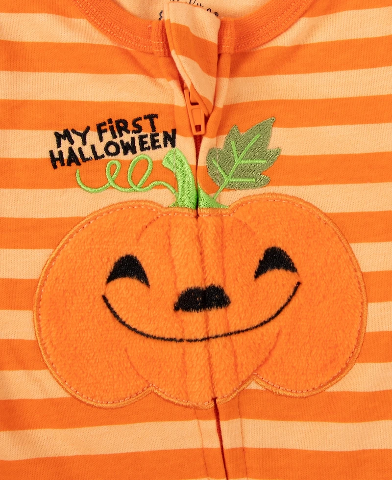 Baby Essentials Girls' or Boys' My First Halloween Footie and Hat, 2-Piece Set