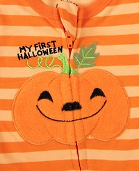 Baby Essentials Girls' or Boys' My First Halloween Footie and Hat, 2-Piece Set
