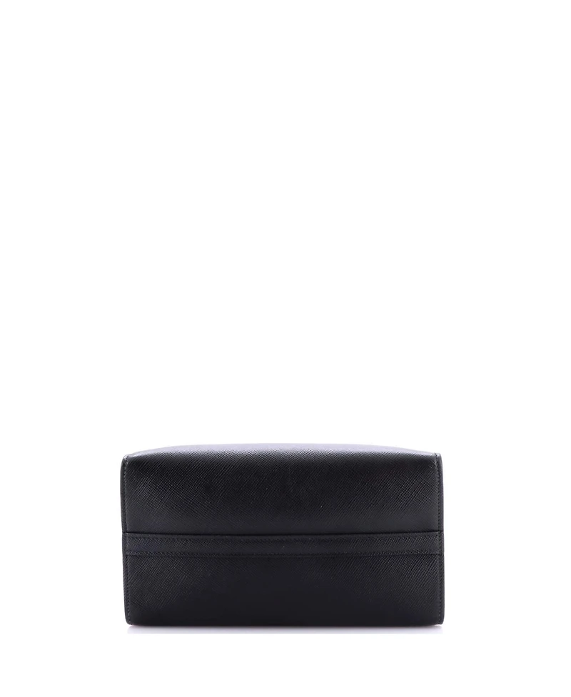 Pre-Owned Prada Small Monochrome Tote Saffiano with City Calf