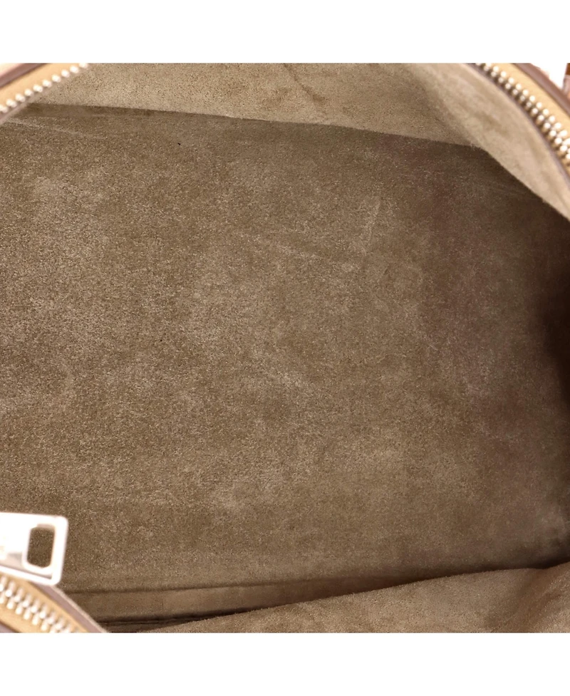 Pre-Owned Prada Medium Grommet Galleria Double Zip Tote City Calfskin