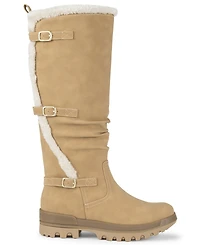 Baretraps Women's Navia Zipper Tall Round Toe Boots