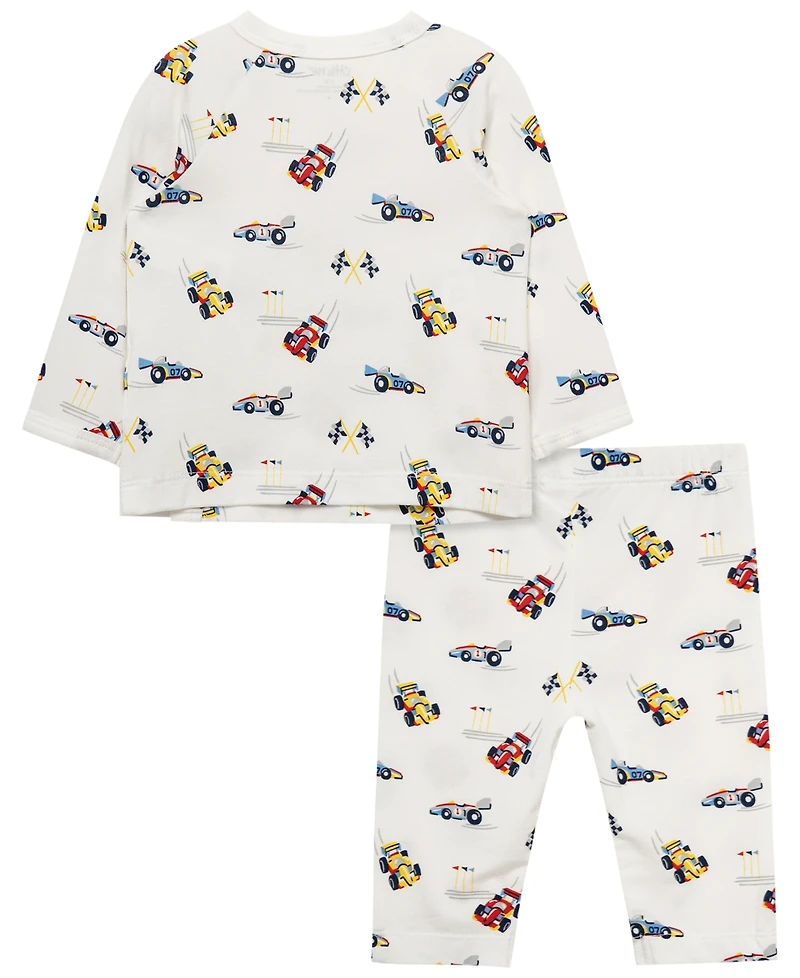 Little Me Baby Boys' Long-Sleeve Top and Pants, 2-Piece Set