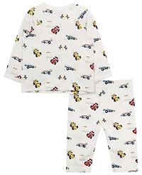 Little Me Baby Boys' Long-Sleeve Top and Pants, 2-Piece Set