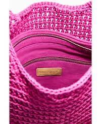 Desigual Women's Crochet Bag with Flowers