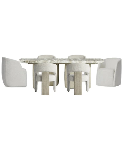 Bernhardt Arcadia 7-Piece Faux Stone Dining Set