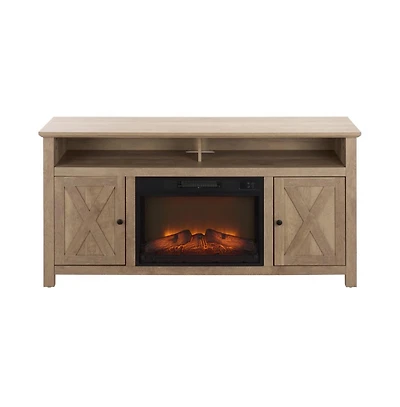 Augusta Home Cliff 2 Door Wood Fireplace