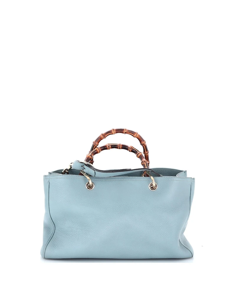 Pre-Owned Gucci Medium Bamboo Shopper Tote Leather