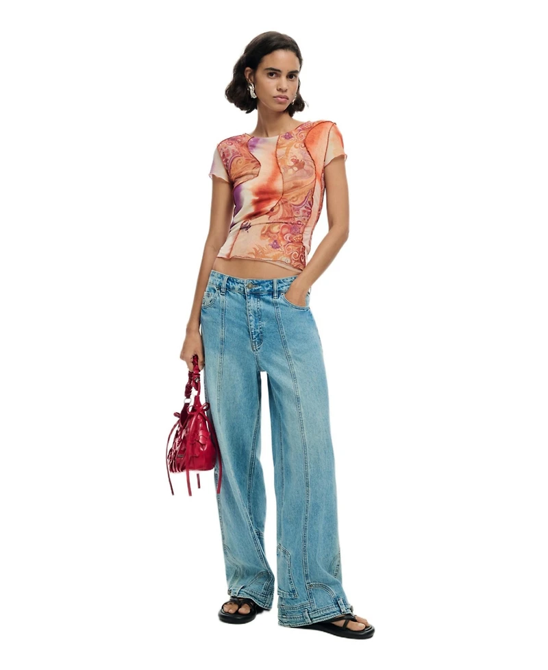 Desigual Women's Small Bag Flower Appliques