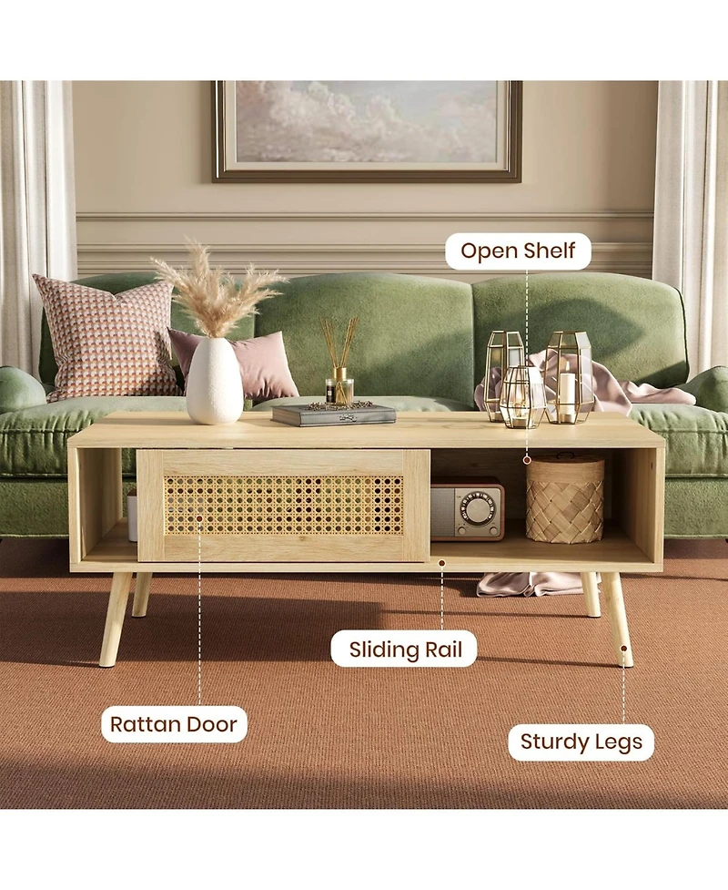 homfan Living Room Table Set of 2