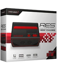 Retro-Bit Res Plus Nes 8-Bit Console with Hdmi Port - Red/Black