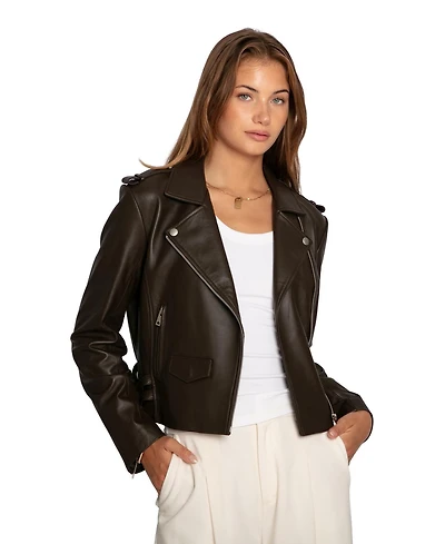 Belle & Bloom Women's Just Friends Leather Jacket