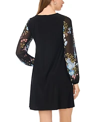 Msk Women's Crew Neck Dress