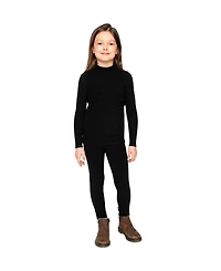 Deux par Big Girls 6-14 Brushed Rib Mock Neck Top
