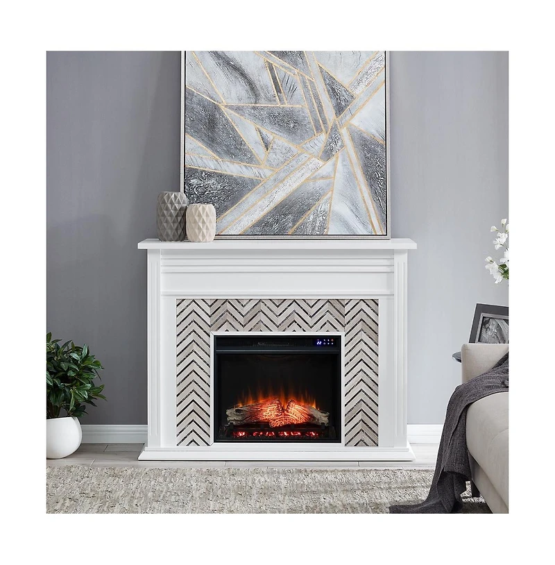 Augusta Home Hebbington Tiled Fireplace