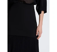Kenneth Cole Women's Pleated Maxi Skirt