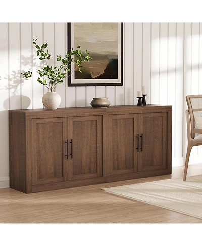 homfan 70.8" Mid Century Modern Sideboard Buffet Cabinet